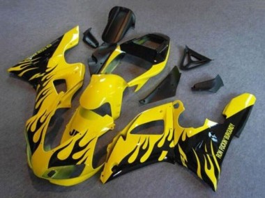 1998-1999 Yamaha YZF 1000 R1 Motorcycle Fairings - Yellow Black Flame Canada Websites