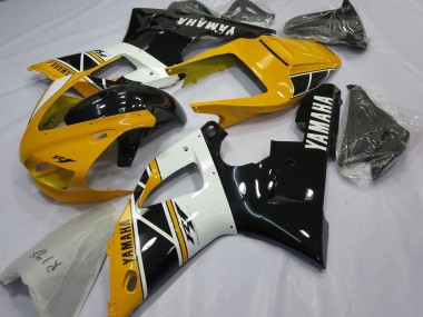 1998-1999 Yamaha YZF 1000 R1 Motorcycle Fairings - Yellow White Glossy Black Canada Websites