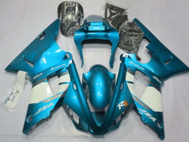 2000-2001 Yamaha YZF 1000 R1 Motorcycle Fairings - Blue White Silver Canada Websites