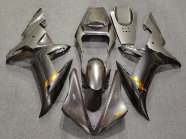 2002-2003 Yamaha YZF 1000 R1 Motorcycle Fairings - Grey with Gold Decals Canada Websites