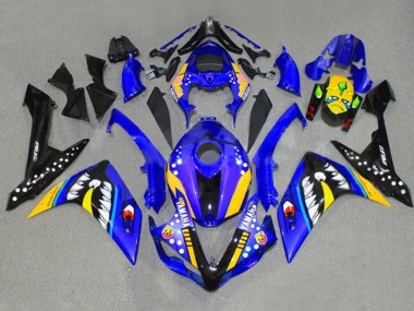 2007-2008 Yamaha YZF 1000 R1 Motorcycle Fairings - Blue Yellow Black Shark Canada Websites