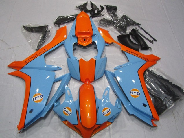 2007-2008 Yamaha YZF 1000 R1 Motorcycle Fairings - Light Blue Orange Gulf Canada Websites