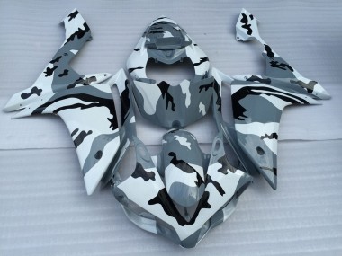 2007-2008 Yamaha YZF 1000 R1 Motorcycle Fairings - White Grey Black Camouflage Canada Websites