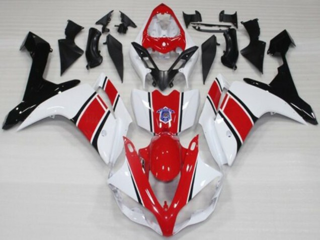 2007-2008 Yamaha YZF 1000 R1 Motorcycle Fairings - White Red Black Canada Websites
