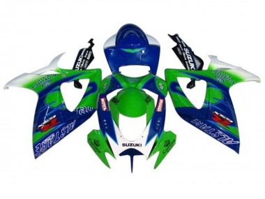 2006-2007 Suzuki GSXR 600 / GSXR 750 Motorcycle Fairings - White Blue Green Alstare Canada Websites