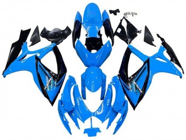 2006-2007 Suzuki GSXR 600 / GSXR 750 Motorcycle Fairings - Light Blue Black Canada Websites