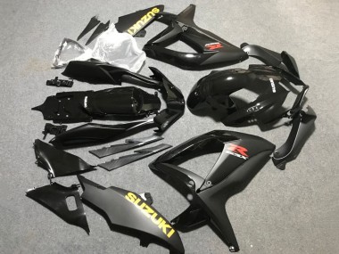 2006-2007 Suzuki GSXR 600 / GSXR 750 Motorcycle Fairings - Matte Black Glossy Black Yellow Canada Websites