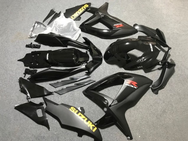 2006-2007 Suzuki GSXR 600 / GSXR 750 Motorcycle Fairings - Matte Black Glossy Black Yellow Canada Websites