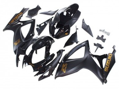 2006-2007 Suzuki GSXR 600 / GSXR 750 Motorcycle Fairings - Matte Black Glossy Black Gold Canada Websites