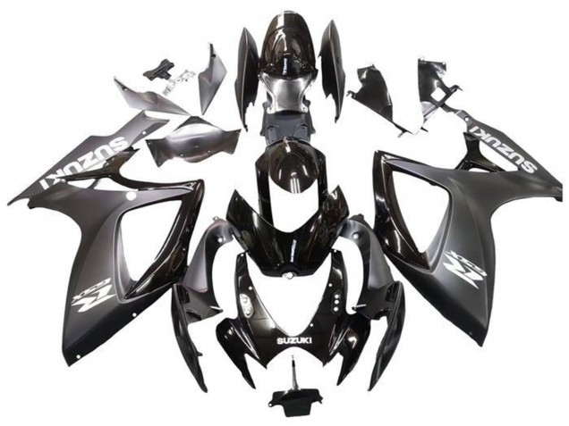 2006-2007 Suzuki GSXR 600 / GSXR 750 Motorcycle Fairings - Matte Black Glossy Black White Canada Websites