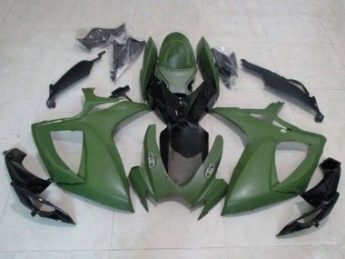 2006-2007 Suzuki GSXR 600 / GSXR 750 Motorcycle Fairings - Army Green Glossy Black Canada Websites