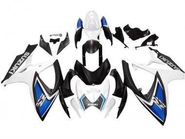2006-2007 Suzuki GSXR 600 / GSXR 750 Motorcycle Fairings - White Blue Matte Black Canada Websites