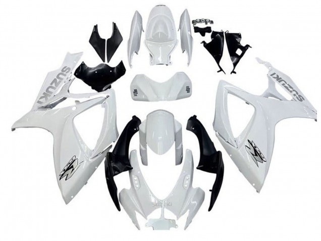 2006-2007 Suzuki GSXR 600 / GSXR 750 Motorcycle Fairings - White Black Canada Websites