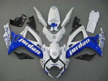 2006-2007 Suzuki GSXR 600 / GSXR 750 Motorcycle Fairings - White Blue Jordan Canada Websites