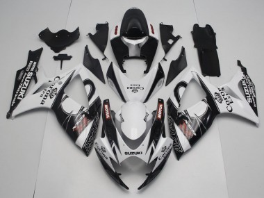 2006-2007 Suzuki GSXR 600 / GSXR 750 Motorcycle Fairings - White Black Red Corona Extra Motul Alstare Canada Websites