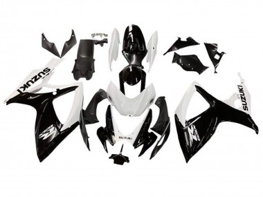 2006-2007 Suzuki GSXR 600 / GSXR 750 Motorcycle Fairing - White Glossy Black Canada Websites