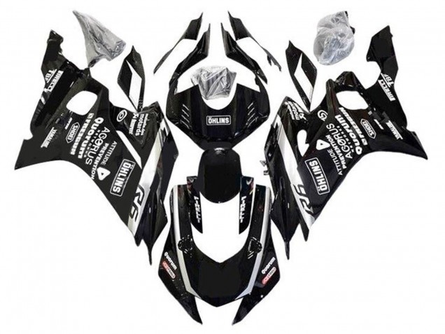 2017-2023 Yamaha YZF R6 Motorcycle Fairings - Black White Ohlins Canada Websites