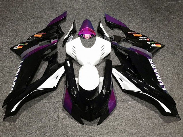 2017-2023 Yamaha YZF R6 Motorcycle Fairings - White Purple Glossy Black Canada Websites
