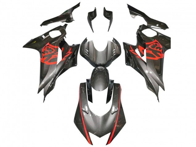 2017-2023 Yamaha YZF R6 Motorcycle Fairings - Red Black Faux Carbon Fiber Canada Websites
