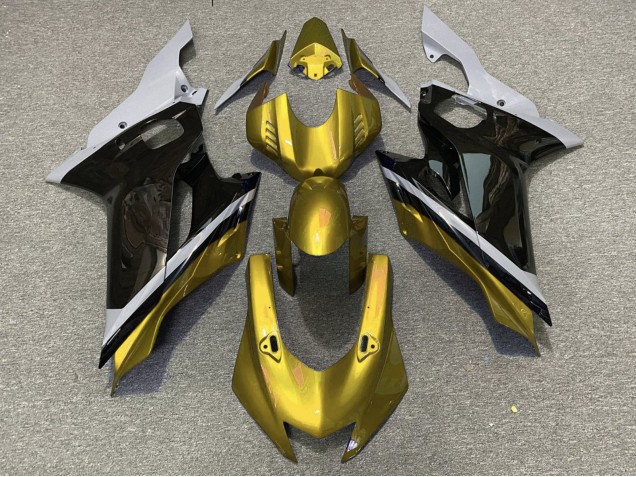 2017-2023 Yamaha YZF R6 Motorcycle Fairings - Grey Gold Glossy Black Canada Websites