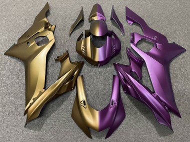2017-2023 Yamaha YZF R6 Motorcycle Fairings - Matte Gold Purple Split Canada Websites