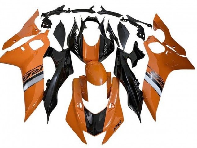 2017-2023 Yamaha YZF R6 Motorcycle Fairings - Orange Silver Glossy Black Canada Websites