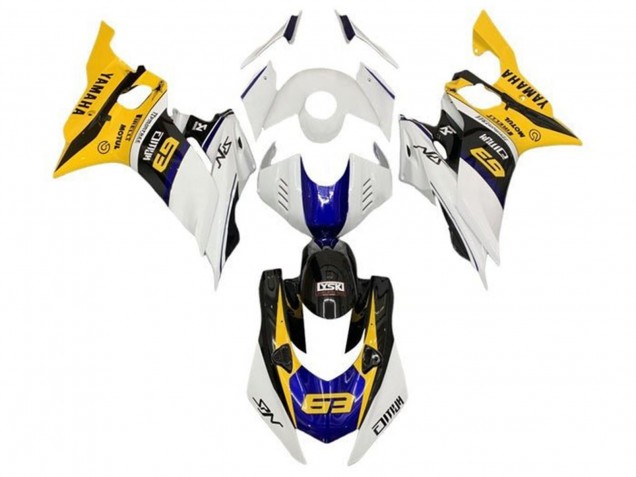 2017-2023 Yamaha YZF R6 Motorcycle Fairings - White Yellow Blue Black Canada Websites