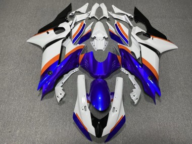 2017-2023 Yamaha YZF R6 Motorcycle Fairings - White Blue Orange Canada Websites