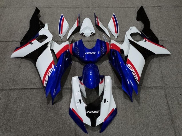 2017-2023 Yamaha YZF R6 Motorcycle Fairing - White Red Blue Black Canada Websites
