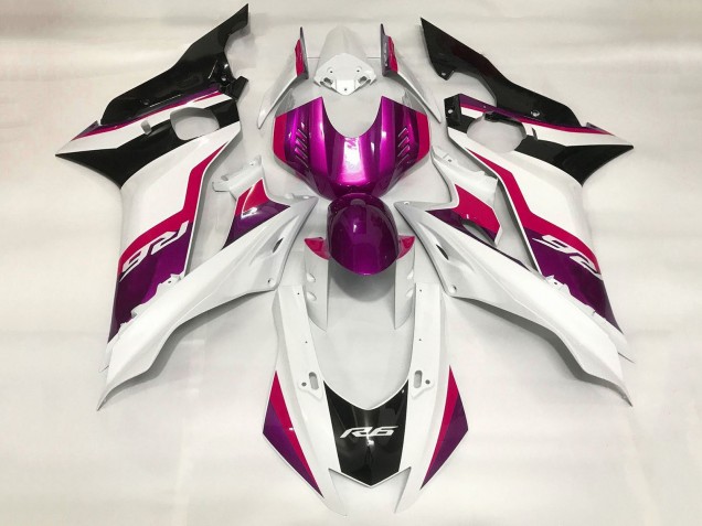 2017-2023 Yamaha YZF R6 Motorcycle Fairings - White Red Purple Black Canada Websites