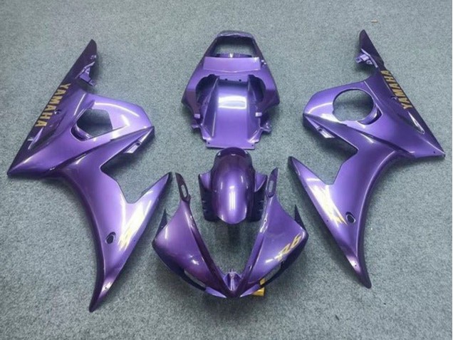 2003-2004 Yamaha YZF R6 Motorcycle Fairings - Purple Gold Decals Canada Websites