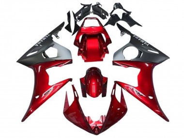 2003-2004 Yamaha YZF R6 Motorcycle Fairings - Red Matte Black Canada Websites