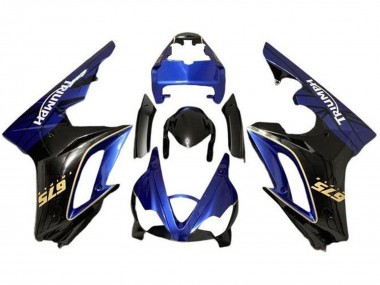 2009-2012 Triumph Daytona 675 Triple Motorcycle Fairings - Blue Glossy Black Canada Websites