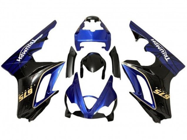 2009-2012 Triumph Daytona 675 Triple Motorcycle Fairings - Blue Glossy Black Canada Websites