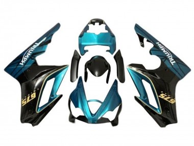 2009-2012 Triumph Daytona 675 Triple Motorcycle Fairing - Teal Blue Glossy Black Canada Websites