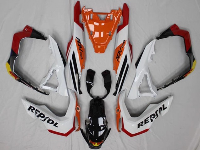 2018-2021 Honda ADV150 Motorcycle Fairings - White Orange Red Yellow Glossy Black Repsol Canada Websites
