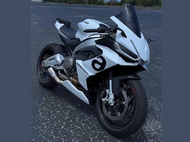 2020-2024 Aprilia RS660 Motorcycle Fairings - White Canada Websites