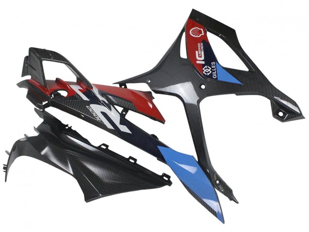 2023-2024 BMW S1000RR Motorcycle Fairings - Blue Red Carbon Fiber Canada Websites
