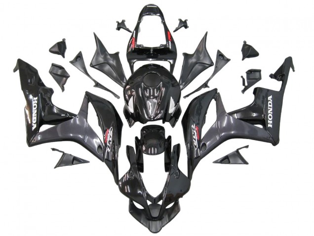 2007-2008 Honda CBR600RR Motorcycle Fairings - Grey Glossy Black with Decals Canada Websites