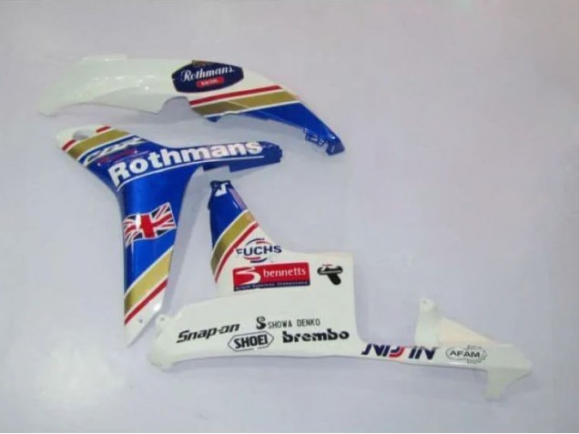2007-2008 Honda CBR600RR Motorcycle Fairings - White Blue Yellow Rothmans Canada Websites