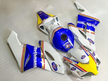 2004-2005 Honda CBR1000RR Motorcycle Fairings - White Blue Yellow Rothmans Canada Websites