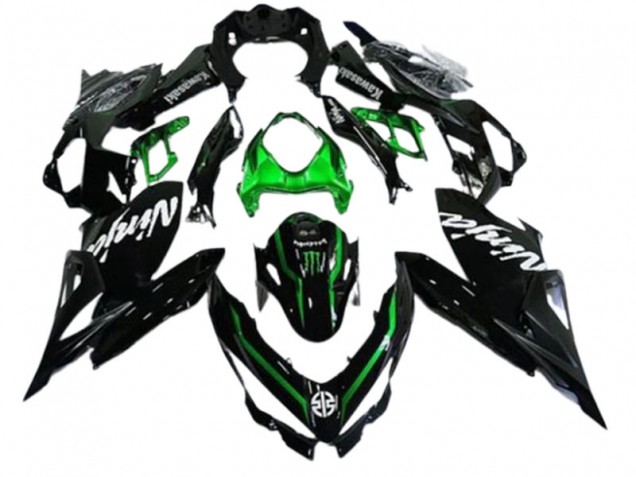 2018-2024 Kawasaki EX400 Motorcycle Fairings - Glossy Black Green Monster Canada Websites