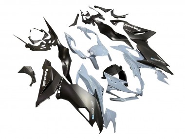 2019-2022 Kawasaki ZX6R Motorcycle Fairings - Grey Matte Black Canada Websites