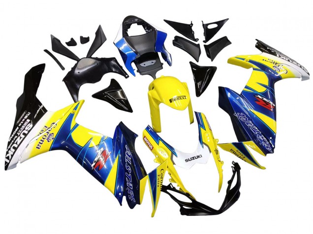2011-2024 Suzuki GSXR 600/750 Motorcycle Fairings - Yellow Blue White Black Corona Extra Alstare Canada Websites