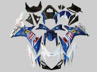 2011-2024 Suzuki GSXR 600/750 Motorcycle Fairings - White Blue Red Yellow Motul Dunlop Canada Websites