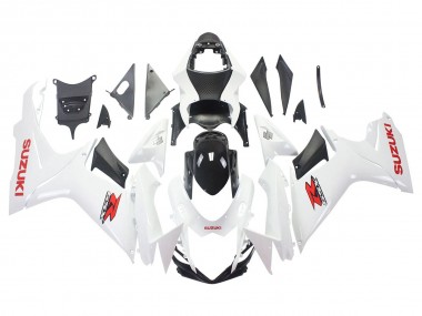 2011-2024 Suzuki GSXR 600/750 Motorcycle Fairings - White Glossy Black Red Decal Canada Websites