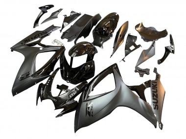 2006-2007 Suzuki GSXR 600/750 Motorcycle Fairings - Glossy Black Matte Black Canada Websites