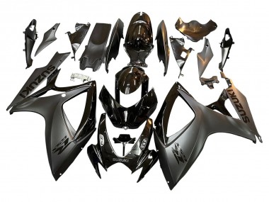 2006-2007 Suzuki GSXR 600/750 Motorcycle Fairings - Glossy Black Matte Black Canada Websites