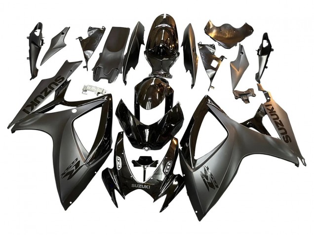 2006-2007 Suzuki GSXR 600/750 Motorcycle Fairings - Glossy Black Matte Black Canada Websites