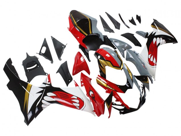 2011-2024 Suzuki GSXR 600/750 Motorcycle Fairings - Red Gold Grey Black White Shark Canada Websites
